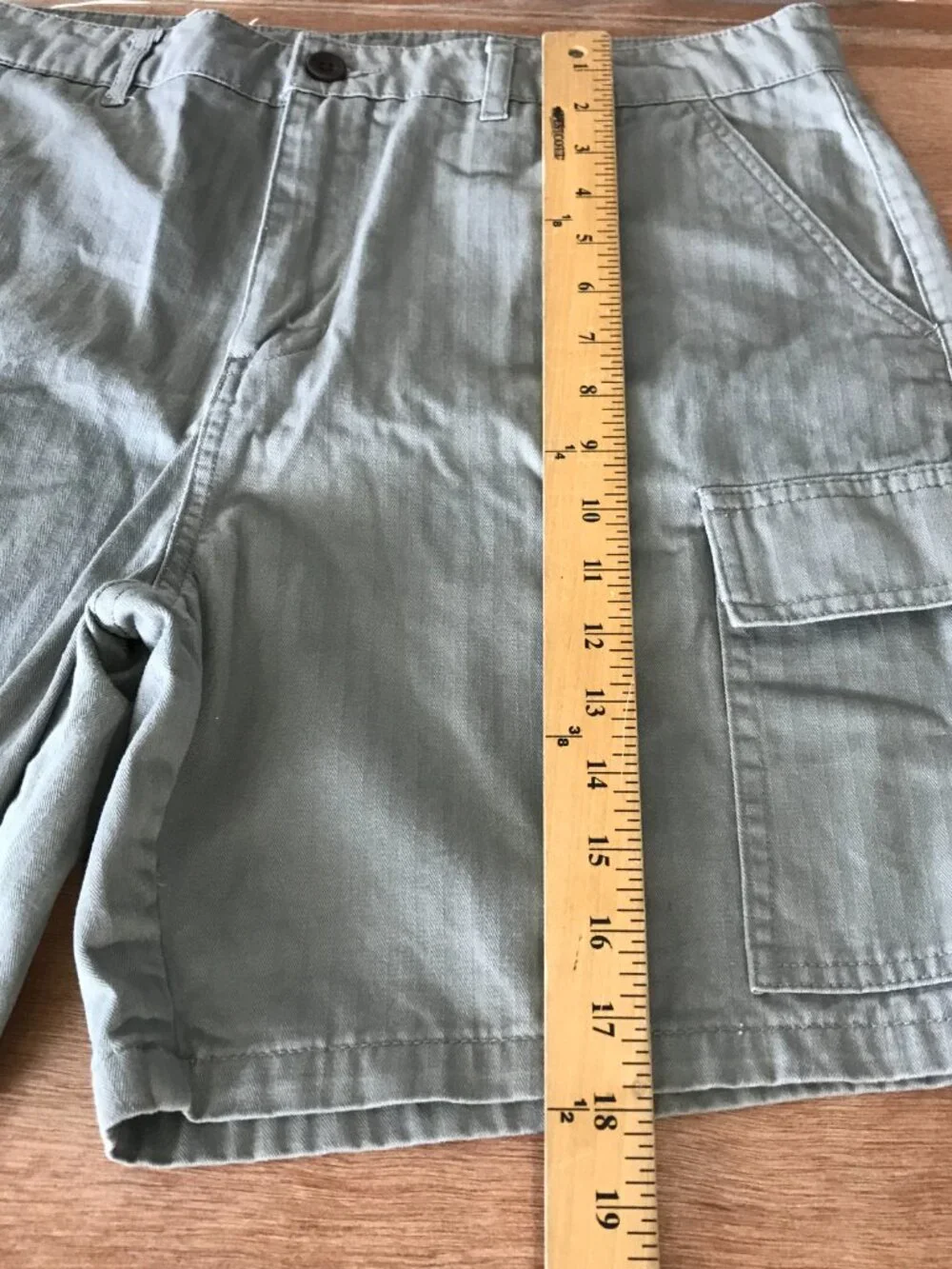 Katin Grant Cargo Shorts Men 36 Gray Mid Rise Relaxed Fit Utility Stretch 19932